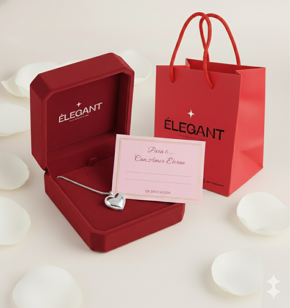 Collar corazón de culpa tuya